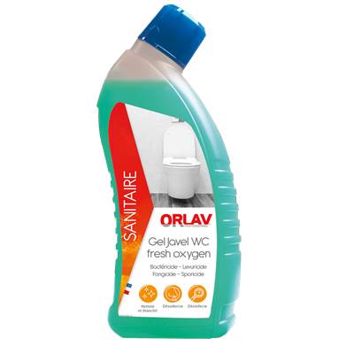 Détergent désinfectant sanitaire GEL JAVEL FRESH OXYGENE 750 ml