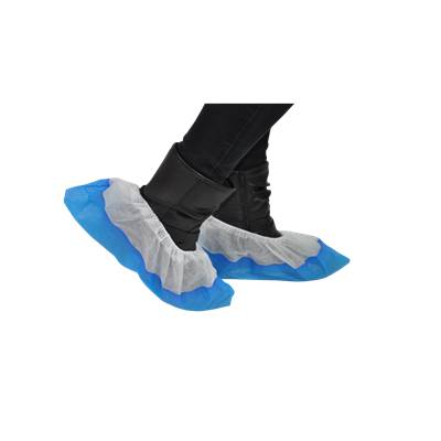SURCHAUSSURES PLP NT BLANC AV SEMELLE PE BLEUE x300