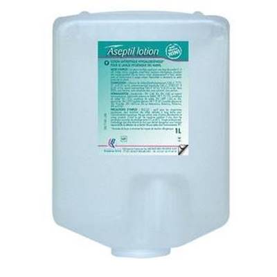 SAVON LOTION MOUSSANTE ASEPTIL ANT BACTERIENNE CARTOUCHE 1L*** 