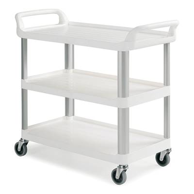 CHARIOT SILVER SERVICE BLANC AV 3 PLATEAUX