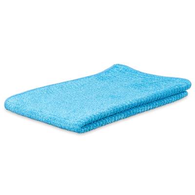 Serpillère microfibre quadrie gaufrée bleue 80x40