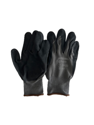 Gants nylon NOIR PAUME ENDUITE NITRILE GRIS