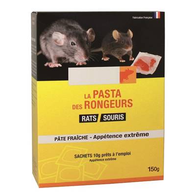 PATE RATS SOURIS SACHET 10g x15