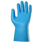 Gants latex BLEU SUR JERSEY COTON