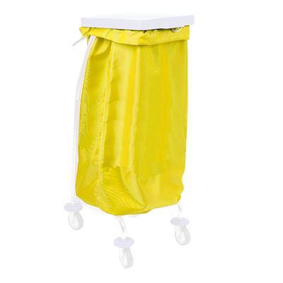 SAC A LINGE TISSU UNI JAUNE