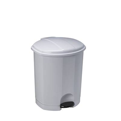 POUBELLE A PEDALE 50 LT COUVERCLE BLANC - ESA