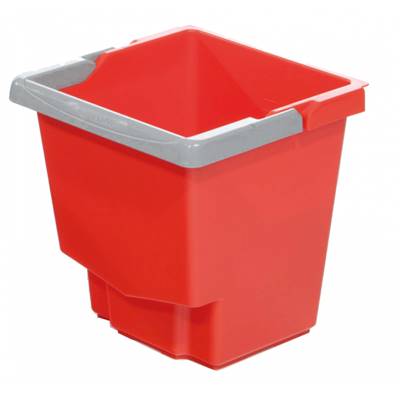 Seau 15 L ROUGE pour CHARIOT IDEABASE/IDEATOP