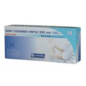 Gants jetables NITRILE BLEU NON POUDRES - LONGUES MANCHES 300mm x100