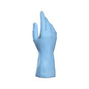 Gants ménage LATEX BLEU INTERIEUR COTON - VITALECO117