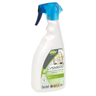 Liquide vitres et surfaces LVSM 600 ECOLABEL 750ML