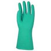 Gants nitrile VERT FLOQUE COTON