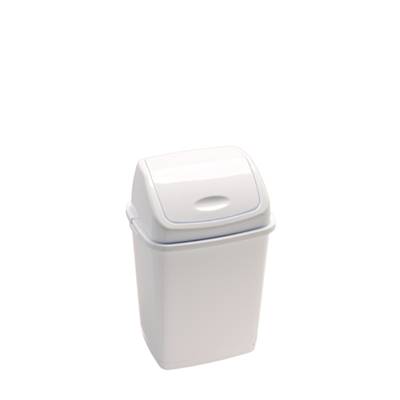 POUBELLE RIF 18L AV COUVERCLE BASCULANT BLANC