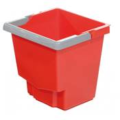 Seau 15 L ROUGE pour CHARIOT IDEABASE/IDEATOP