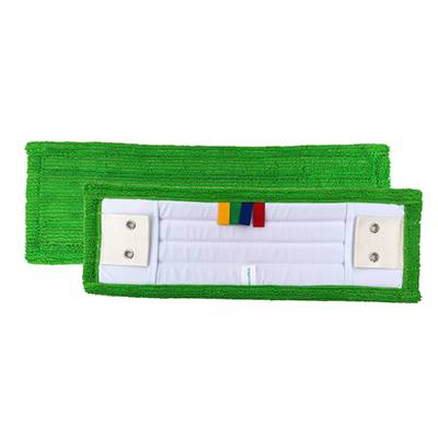 Franges poches LANGUETTES OEILLETS MICROFIBRE VERTE 40 cm