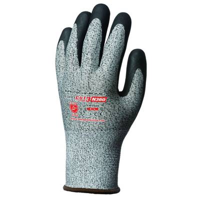 Gants anticoupure PAUME ENDUITE NITRILE NOIR