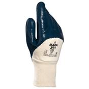 GANTS MANUTENTION NITRILE BLEU DOUBLE ENDUCTION - Taille 8