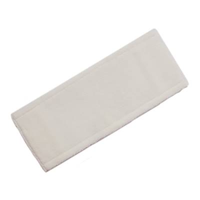 Frange poches LANGUETTES OEILLETS MICROFIBRE BLANCHE   40 cm