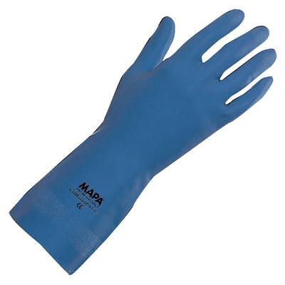 GANTS MENAGE SUPERFOOD 177 LATEX NATUREL BLEU - TAILLE 8